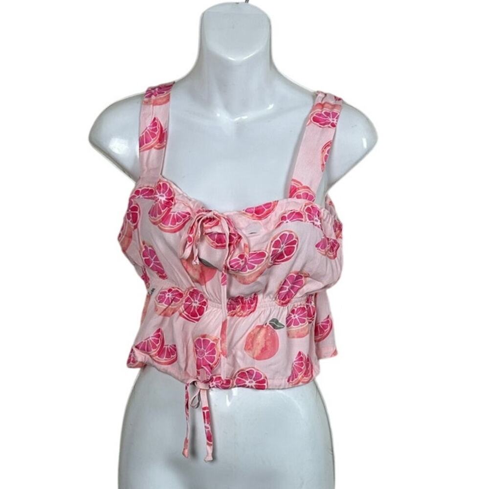Wildfox Fruit Print Pink Tank size XS NWT